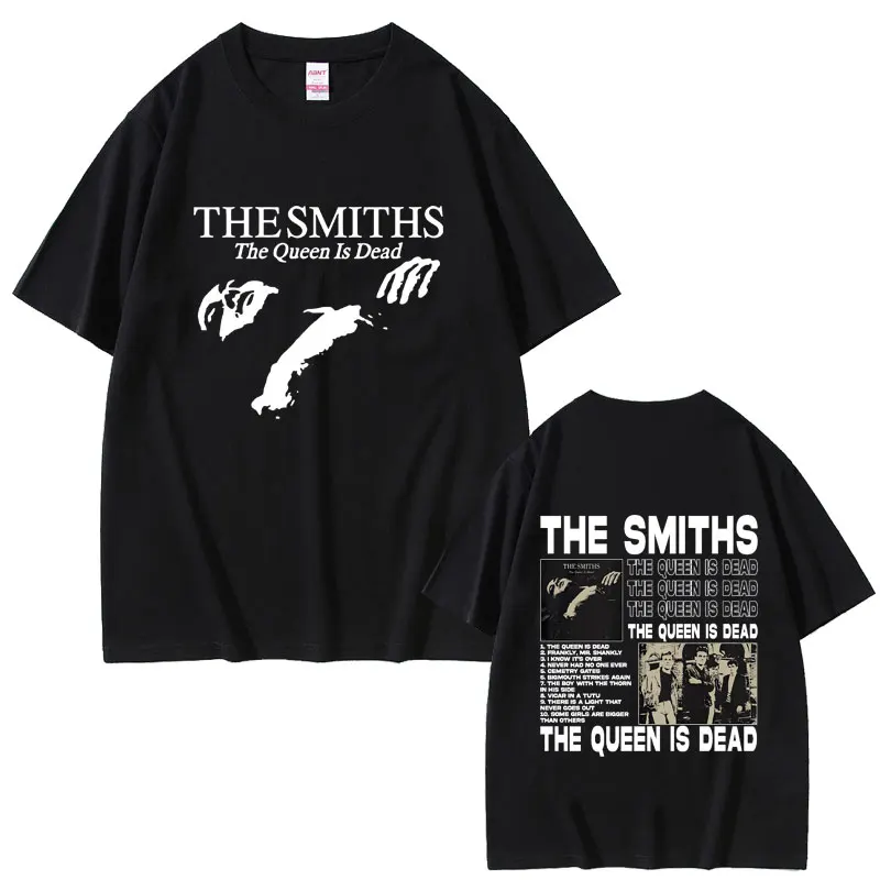 

Rock Band The Smiths The Queen Is Dead Graphic T-shirt Male Vintage Oversized Streetwear Men Women Fashion Casual Loose Tshirt