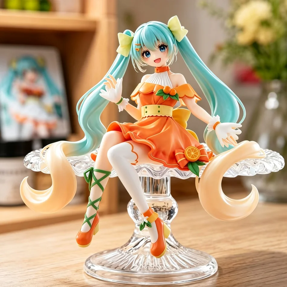 Hot Sale FuRyu Virtual Singer Hatsune Miku Citrus Noodle Stopper Prize Figure Collectible Figurine Decoration Gift view 4