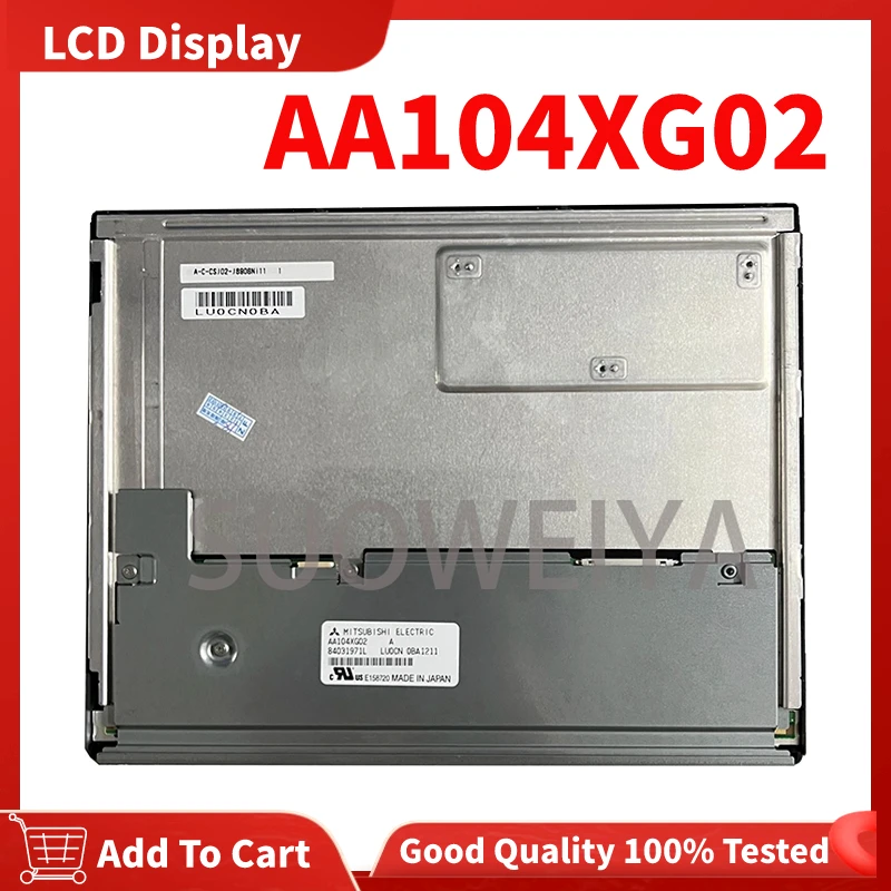 

100% Tested Original AA104XG02 1024*768 20pins 10.4 Inch LCD Display Screen Panel For Mitsubishi Free Shipping