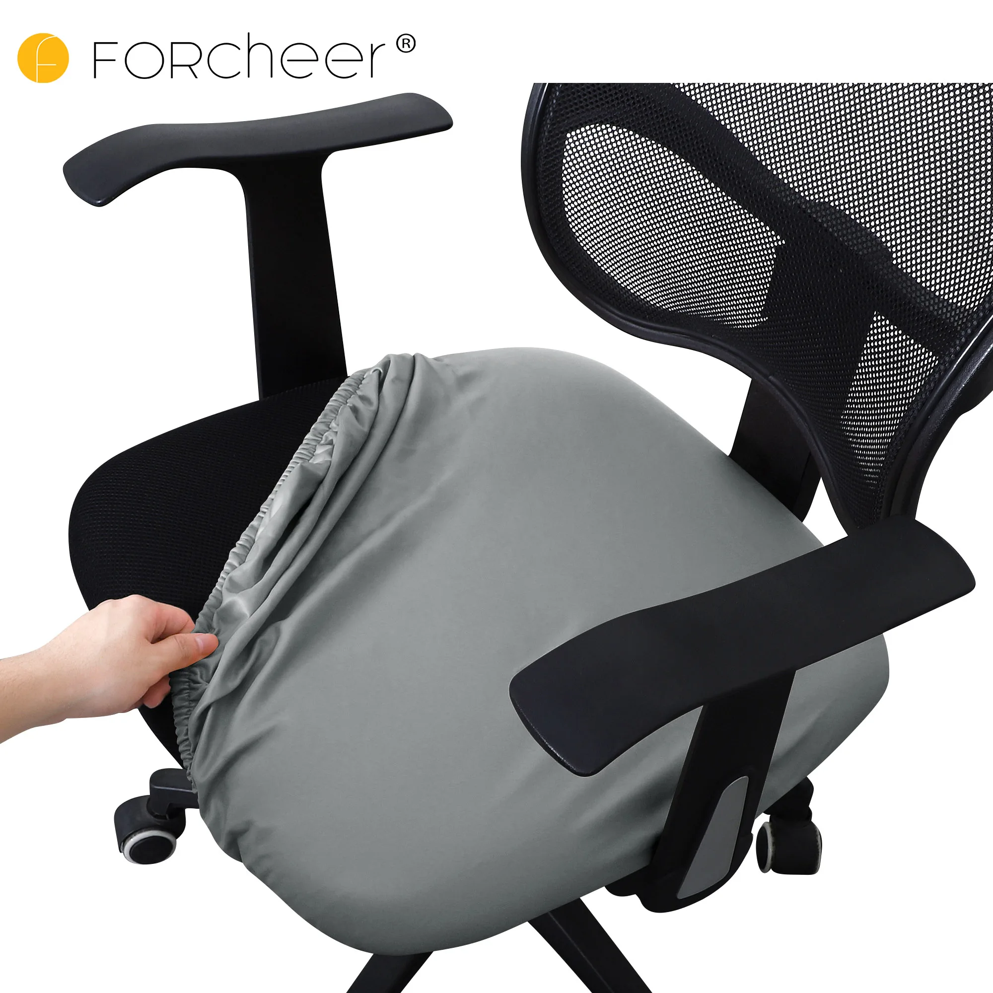 

Waterproof Office Chair Seat Cover PU Leather Chair Seat Cover Elastic Computer Chair Seat Cover 1 Piece