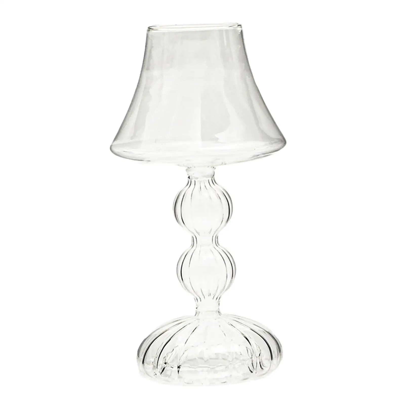 Glass Candle Holder Decorative Candle Stick Holder for Tabletop Banquet image 3