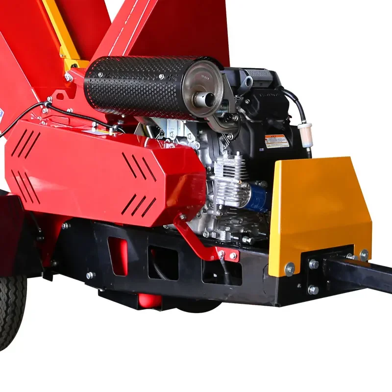 Towable 24hp mesin bensin Drum kayu Chipper produk baru 2020 disediakan udara didinginkan mesin bensin elektrik mulai 3 tahun 350