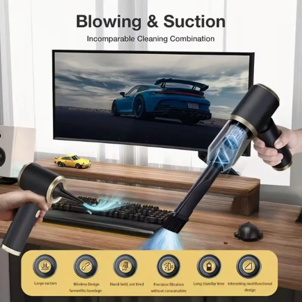 

Rechargeable Mini Vacuum Cleaner High Power Strong Suction Car Vacuum Cleaner Plastic Handheld Handheld Vacuum Cleaner Car Seats