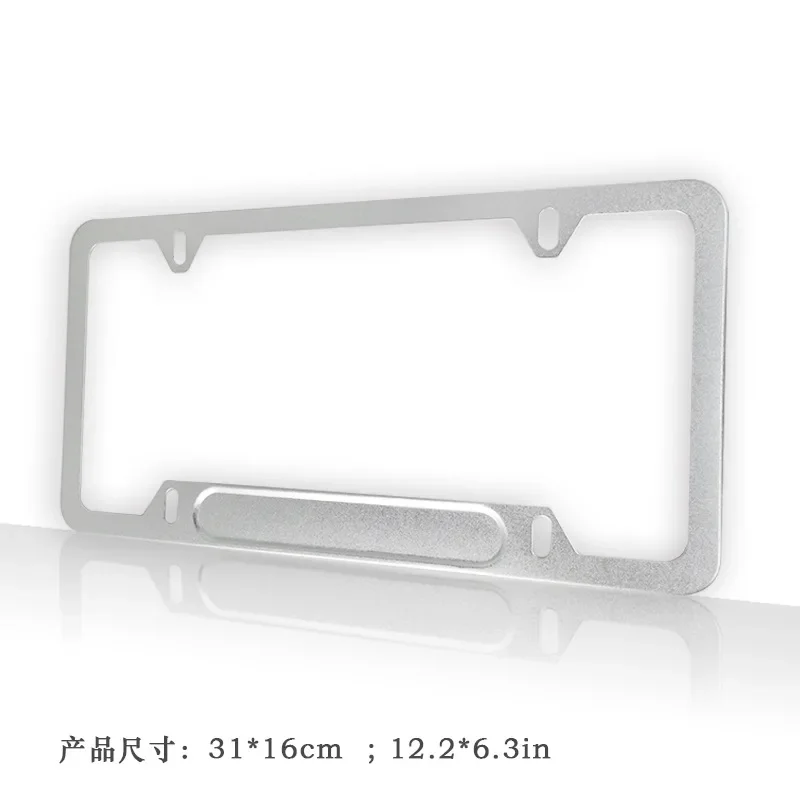 Hot Selling Stainless Steel Aluminum Alloy License Plate Frame For US Vehicles Multiple Design Options