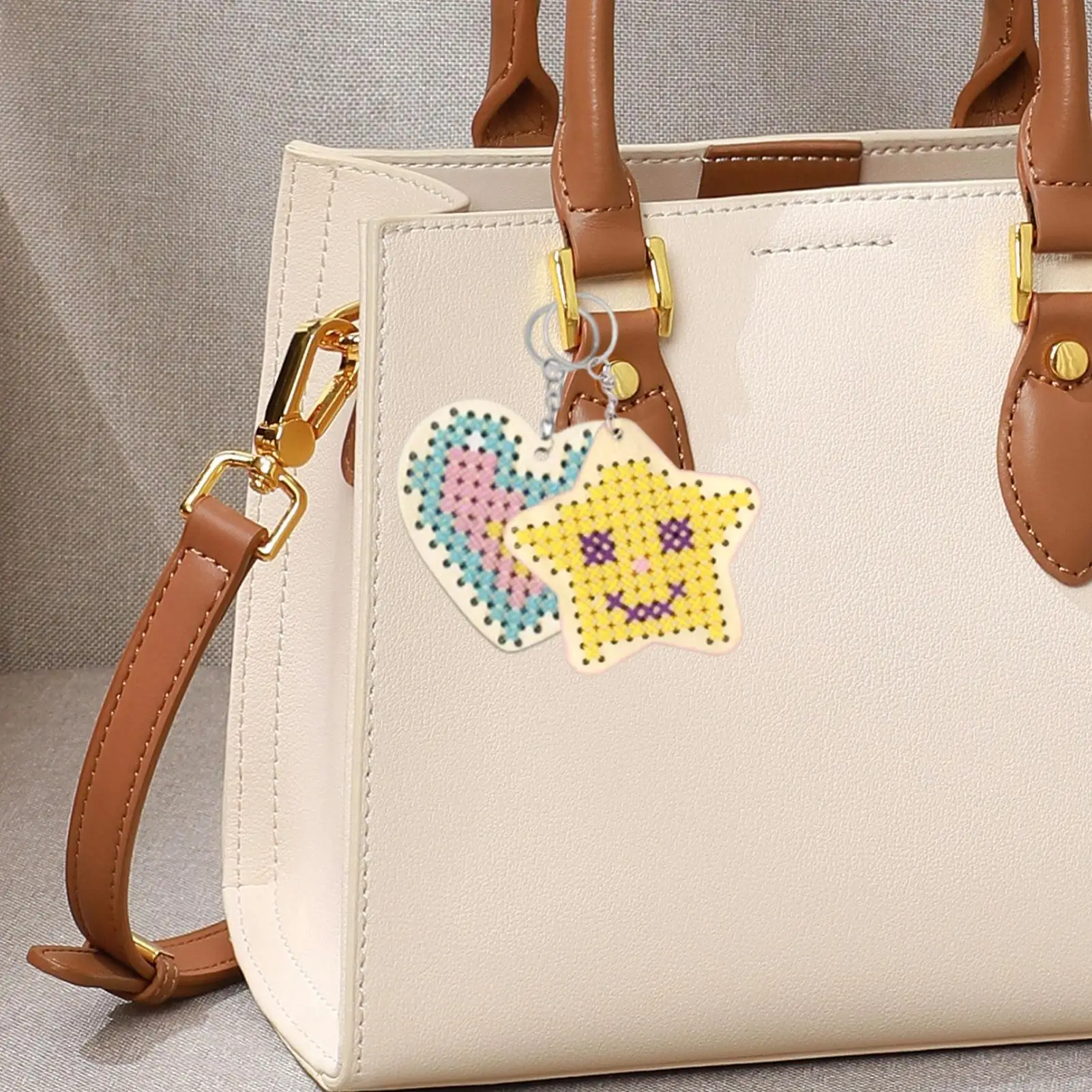 Handborduurpakket Houten borduurpakket voor kinderen Ster Hartvorm Naaien Knutselen Kunst met draden Naalden voor thuisstudio Road Trip