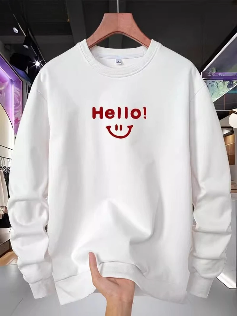 

2025 Autumn and Winter Round-neck Hoodie Simple Letter Prints of High Quality High-end Luxury Is for Both Men and Women Top Y2k