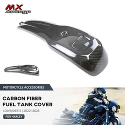 Motorcycle Carbon Fiber Fuel Tank Cover Console Panel Fairing Kits For Harley Davidson Low Rider S 2022 2023 2024 Lowrider