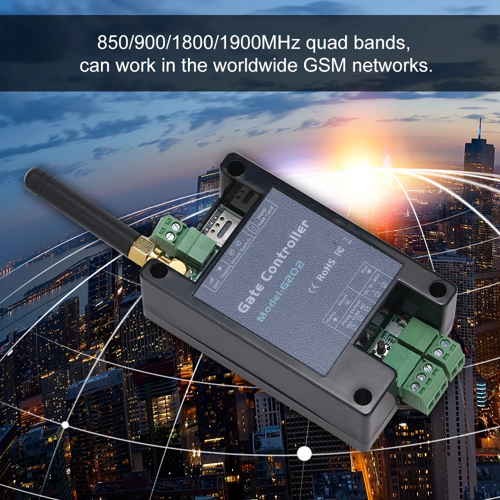 G202 GSM بوابة الباب فتاحة عن بعد تشغيل/إيقاف التتابع التبديل باب بجهاز التحكم عن بعد الوصول فتحت باب لاسلكي عن طريق أمر الرسائل القصيرة للمكالمات المجانية