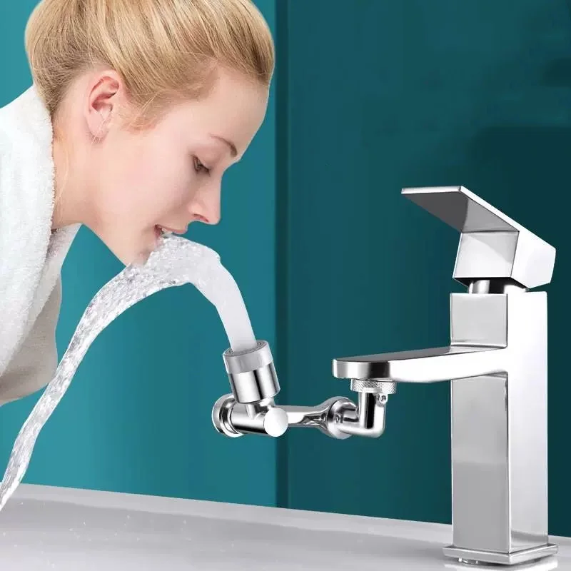 1080° Rotation Faucet Dual Mode Extender Sprayer Head Kitchen Robot Arm Extension Faucets Mixer Aerator Bubbler Water Tap Nozzle