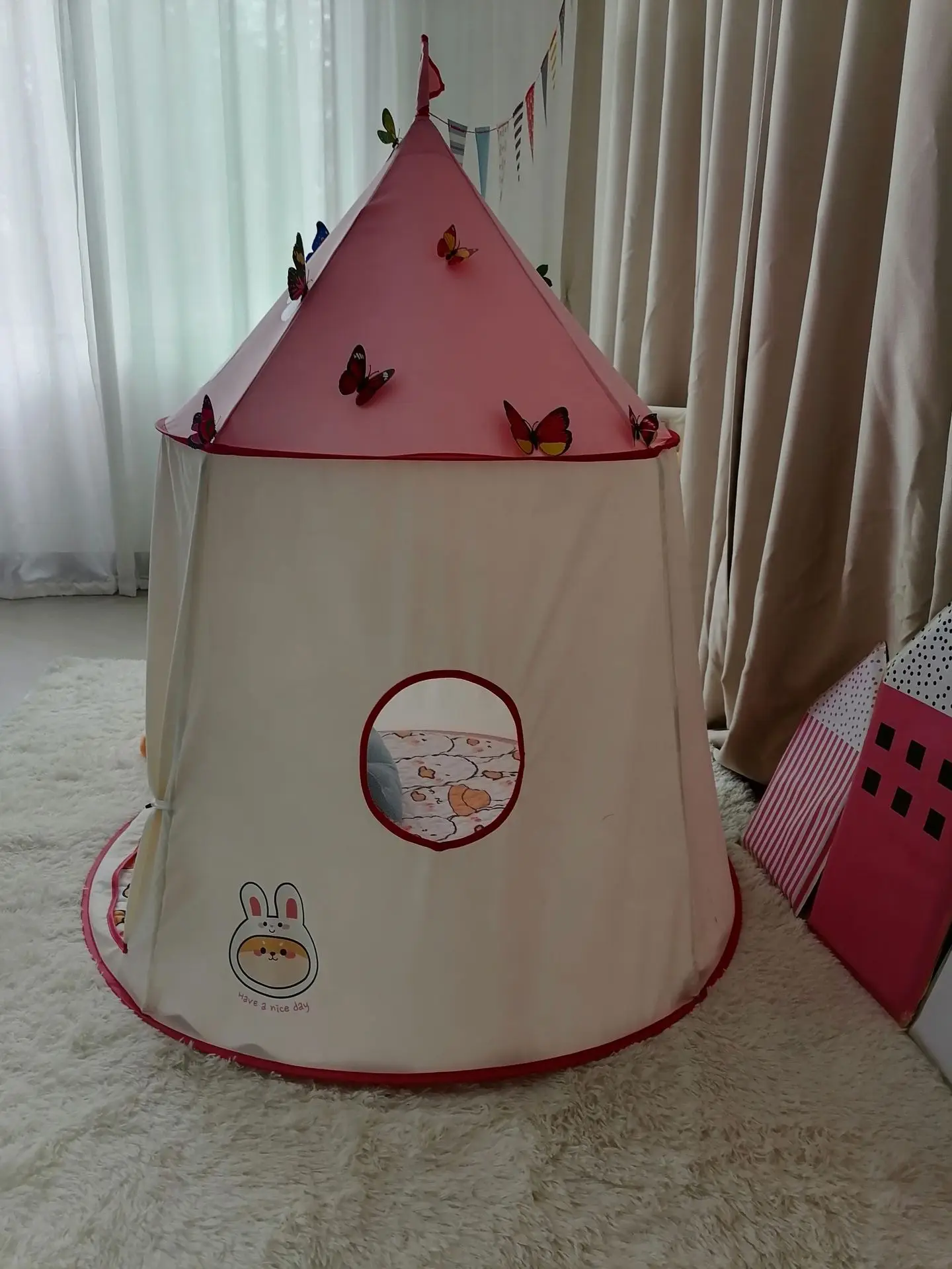 Children's Tent Indoor Outdoor Princess 3-year-old Boys And Girls Home Game House Baby Castle Small House Cloth