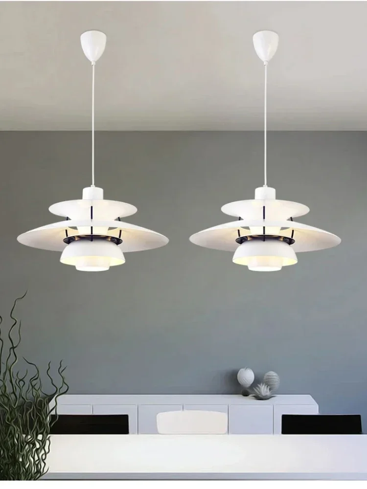 

Nordic Danish Designer Restaurant Chandelier Ironwork Colorful Umbrella Cafe Bedroom Home Decoration Single Head Chandelier