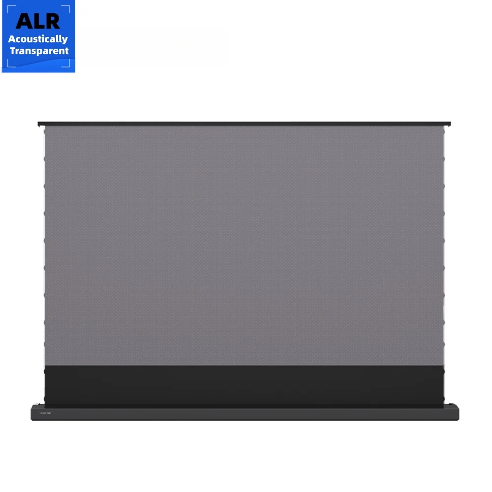 150-inch Electric Floor Rising Projection Screen, ALR Perforated Acoustic Material, HD 4K/8K for Living Room Home Theater