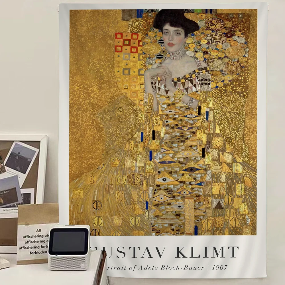 

Gustav Klimt Art Chart Tapestry For Living Room Home Dorm Decor Art Home Decor