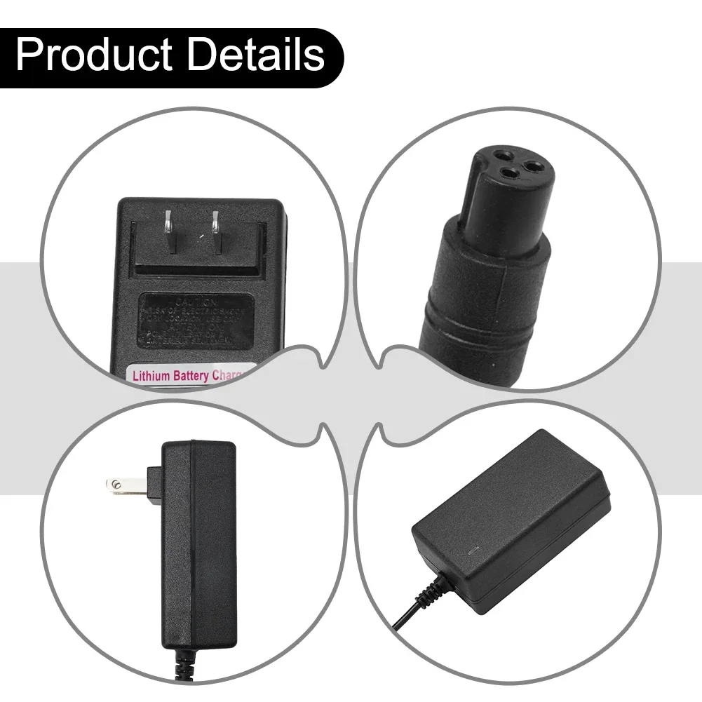 Electric Scooter Charger Lithium Battery 1A 29.4V ABS AC 100-240V Assembly Charger Adapter Durable High Quality