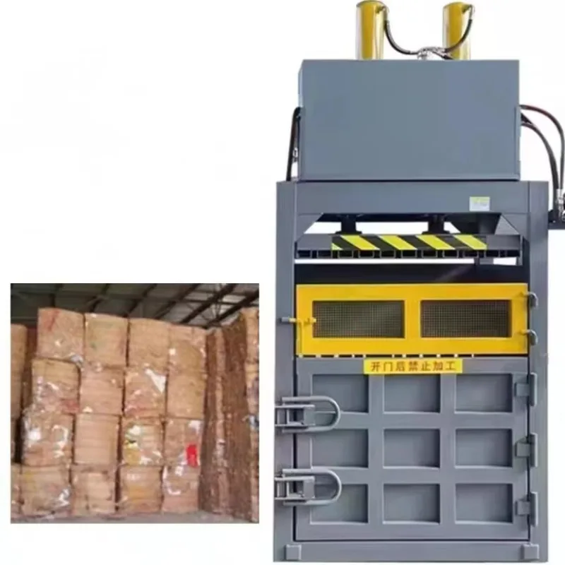 Customized Vertical Bailer Machine For Recycling Press Compact Baling Machine Waste Paper Carton Aluminum Can Compress Baler Mac