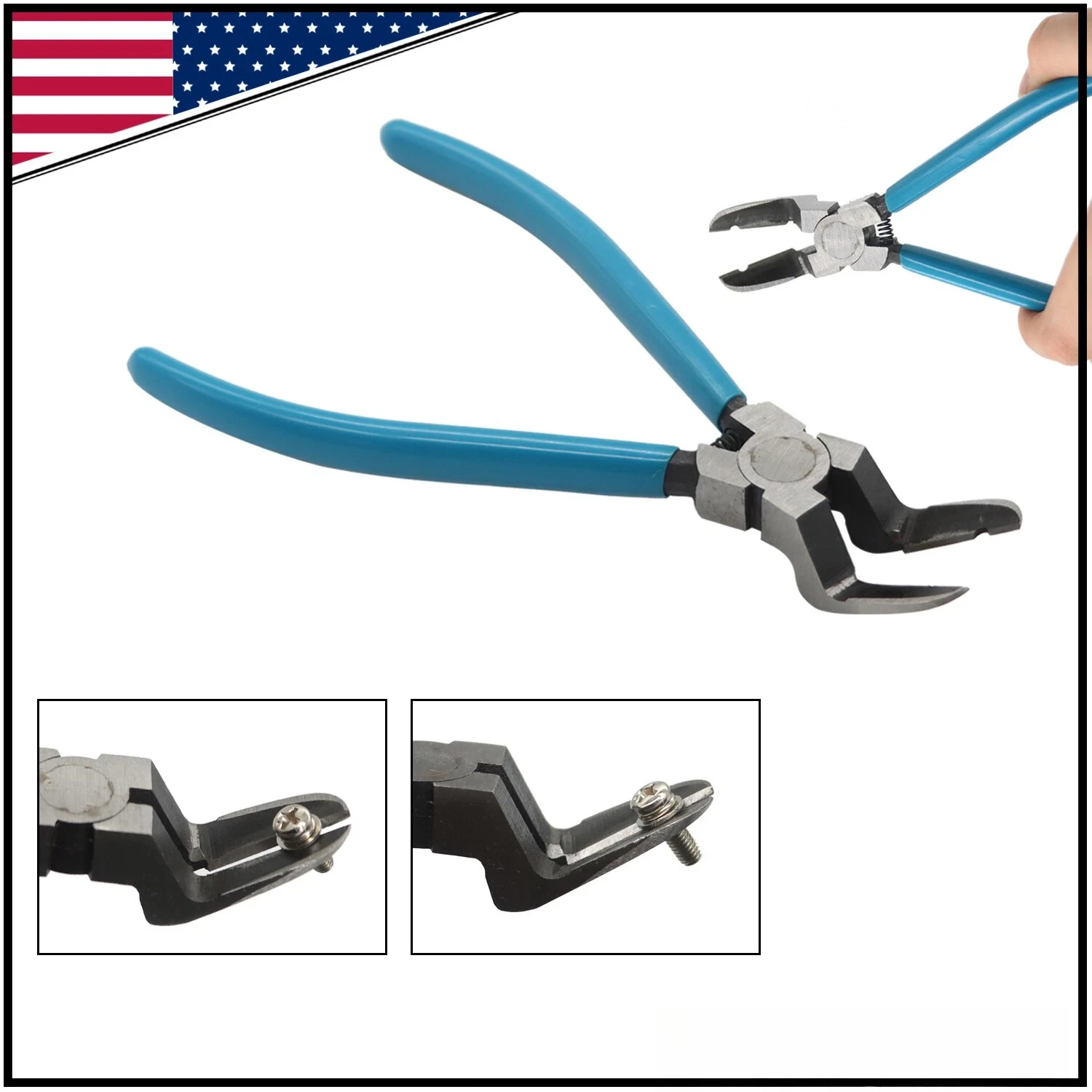 

Multi Functional Diagonal Pliers Automotive Rivet Fastening Pliers Wire Stripping Pliers Screw Removal Tools