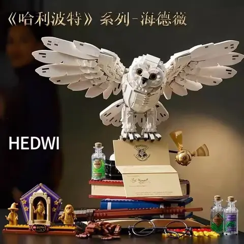New Magical World Micro Building Block Set: Magical Magic Book Messenger MOC Creative Brick Toys for Kids and Adults Gift DIY