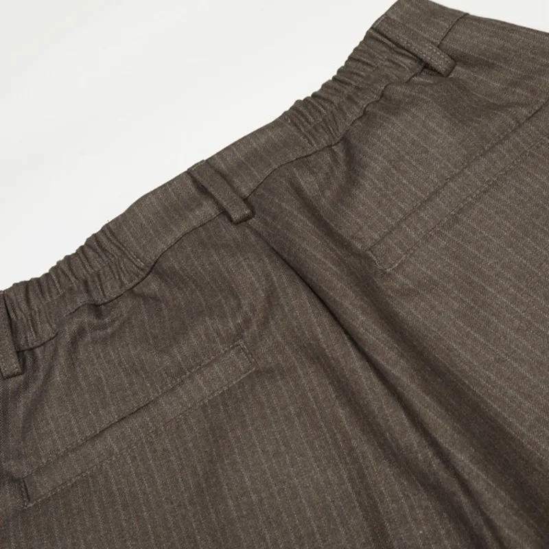 WVGA Spring Autumn New Men American Style Striped Trendy Pleated Double Breasted Niche Casual Wide Leg Suit Pants Ins Y2K W17284