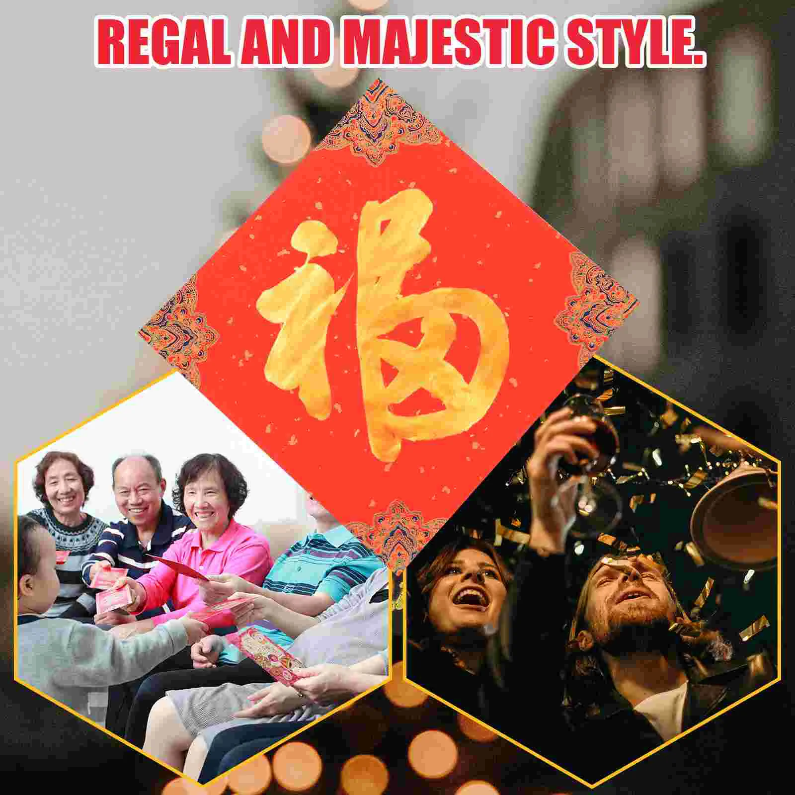 20 Stuks Doufang Rijstpapier Chinese Xuan Feestartikelen Coupletten Maankalender Rode Inktborstel