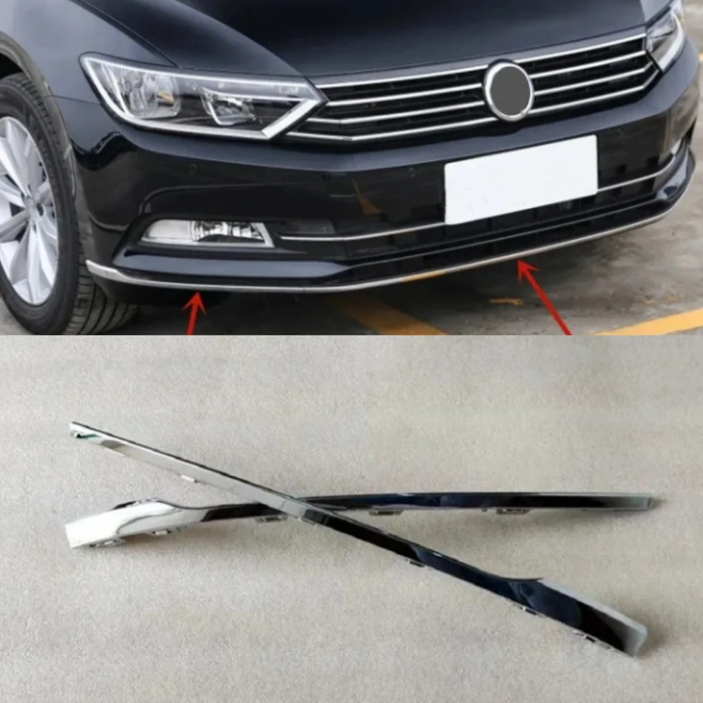 Front Bumper Side Strip for Volkswagen VW Passat B8 2017 2018 2019