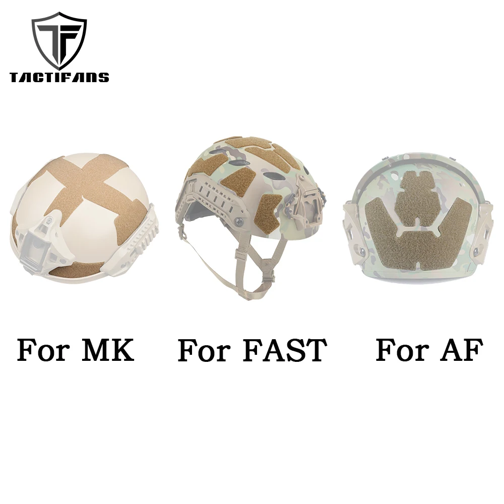 

Tactical Helmet Hook And Loop Adhesive Strip Fastener Sticky Patches Accessories For AF High Cut FAST MK Paintball Helmets