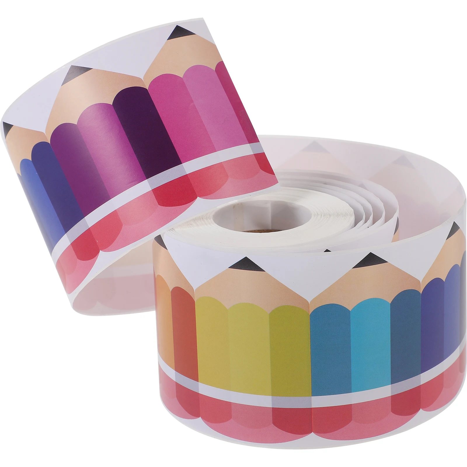 

up Bulletin Board Decorations Pencil Border Sticker Ruffles Blackboard Trim Work