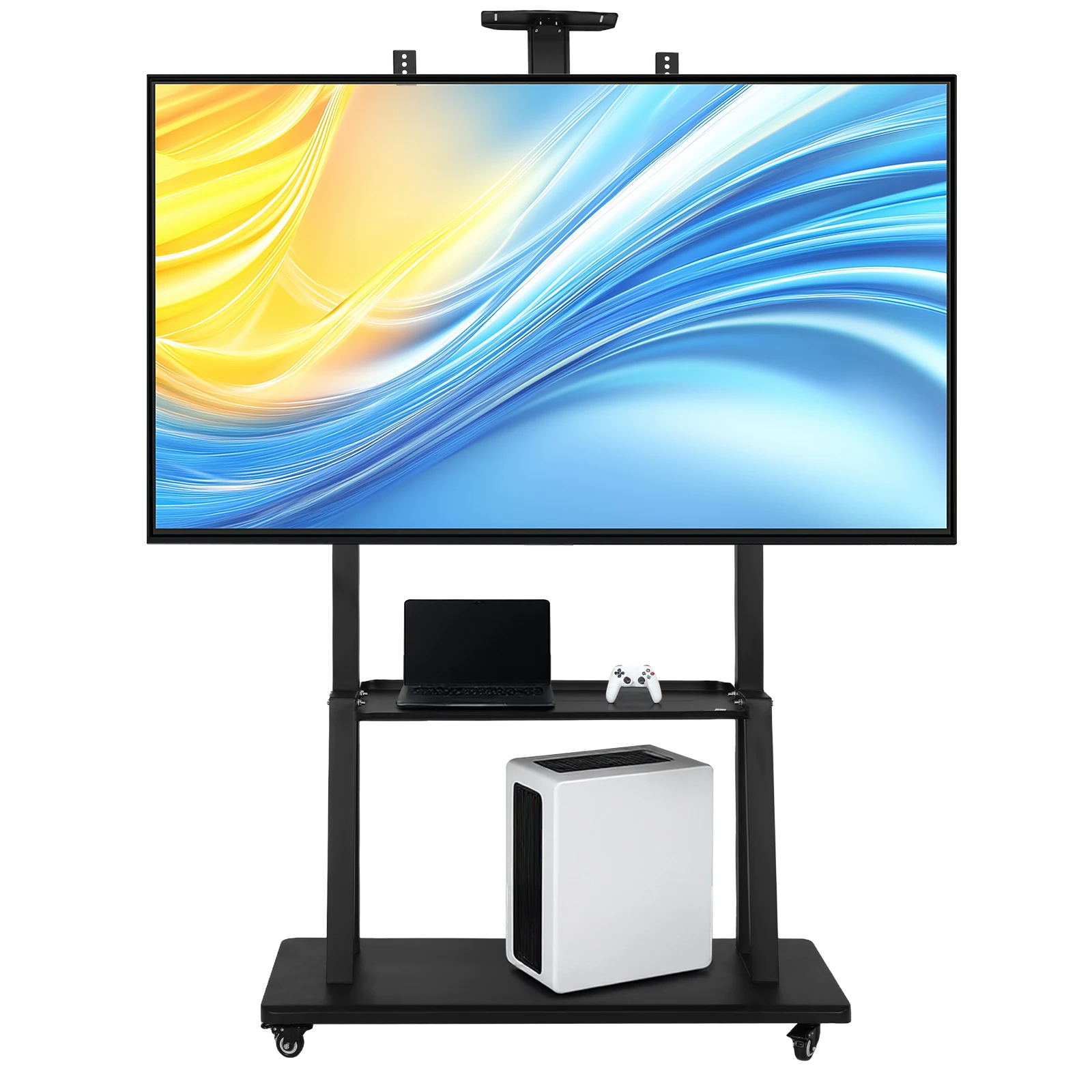 

Smart Board Stand Height Adjustable Movable TV Bracket with Wheel Conference TV Mobile Cart for Living Room/Office/Outdoor