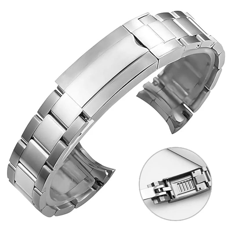 

Ремешок для часов Rolex SUBMARINER DAYTONA Yacht-Master GMT, ремешок для часов, скользящая застежка, браслет из нержавеющей стали, ремешок 20 мм 21 мм