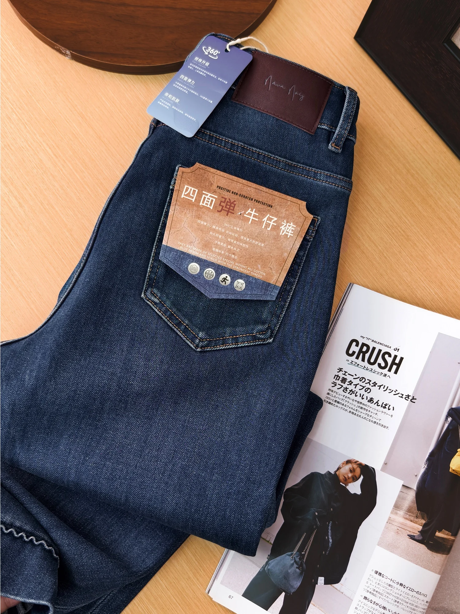 

Удобные джинсы свободного кроя из хлопковой смеси с флисовой подкладкой, теплые длинные брюки, женские джинсы свободного кроя с завышенной талией