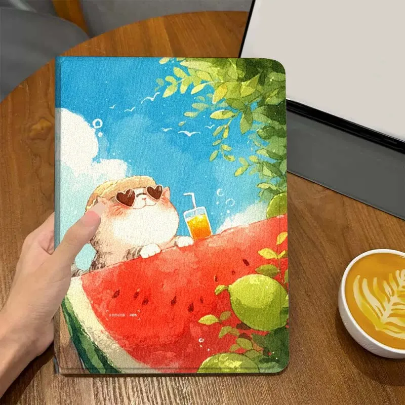 Wassermelonen-Illustration für Vivo IQOO Pad 2 Pad 3 Pad 5 Air SE Pro 12,1 12,3 13 11,5 11 Zoll Tablet-Hülle