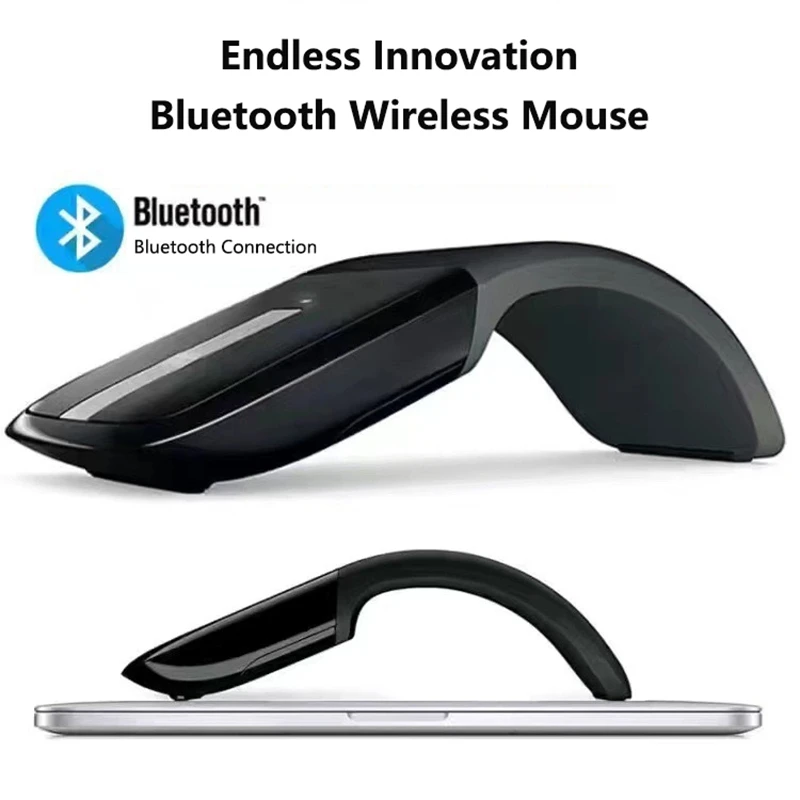 Xiaomi Foldable Bluetooth Wireless Mouse Dual-Mode Silent Arc Touch Ultra Thin Magic Mouse Portable Office Mouse for PC Laptop