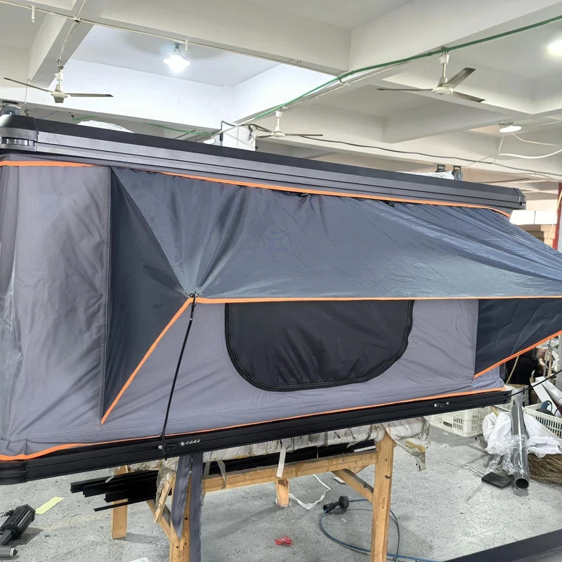 High Quality Automatic Hard Shell Roof Top Tent Waterproof 4-side Pop-up Window For Overland Camping