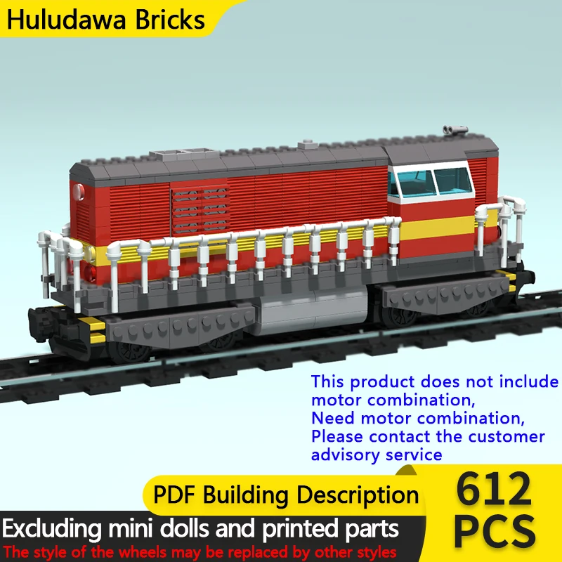 

Модель городской автомобиль MOC, строительные кирпичи, поезд, дизельный локомотив, модульная технология, детские праздничные подарки, сборные игрушки, костюм