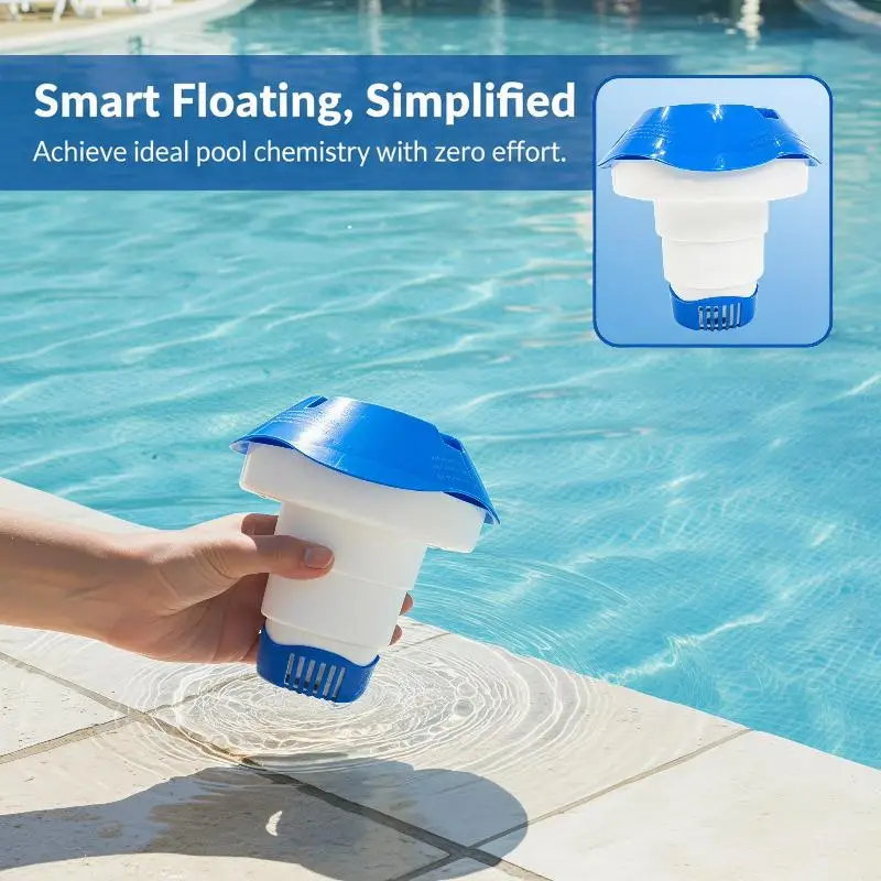 Chlorine Tablets Dispenser Chlorine Tablets For Swimming Pools Chlorine Dispenser Tablets Retractable Floating Medicine Box
