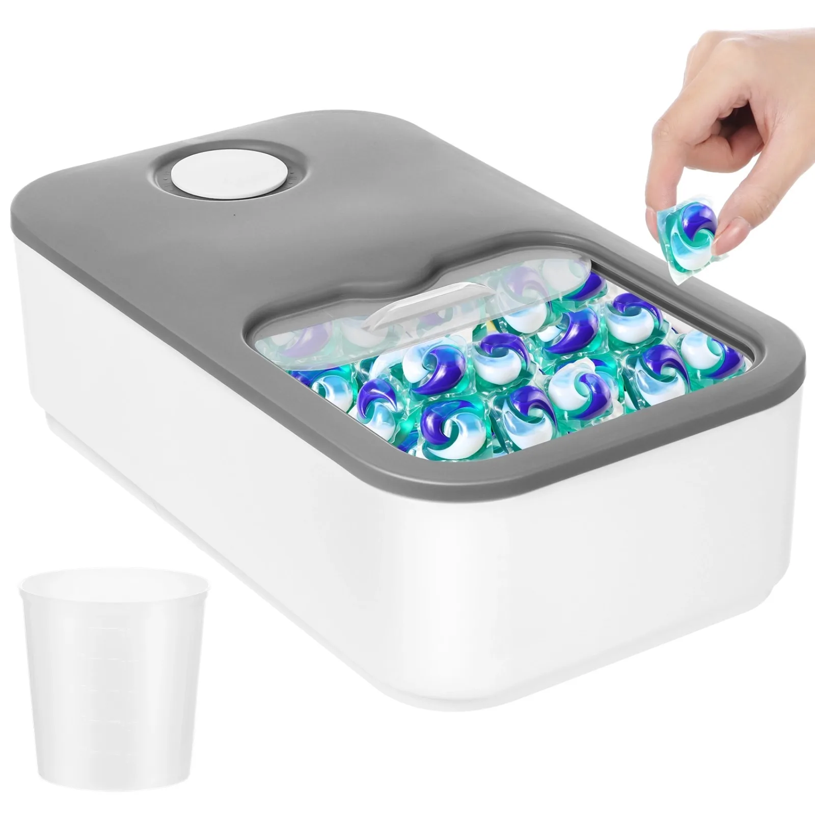 Laundry Pod Container Laundry Detergent Container Large Laundry Pod Holder Laundry Powder Container For Laundry Organization