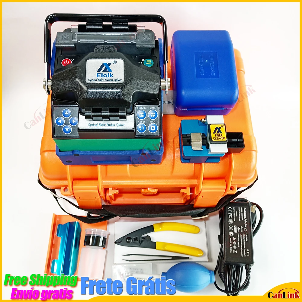 

Eloik ALK-88A 7s Fast Fusion Splicer Support Splicing English Russian Portuguese French Spanish