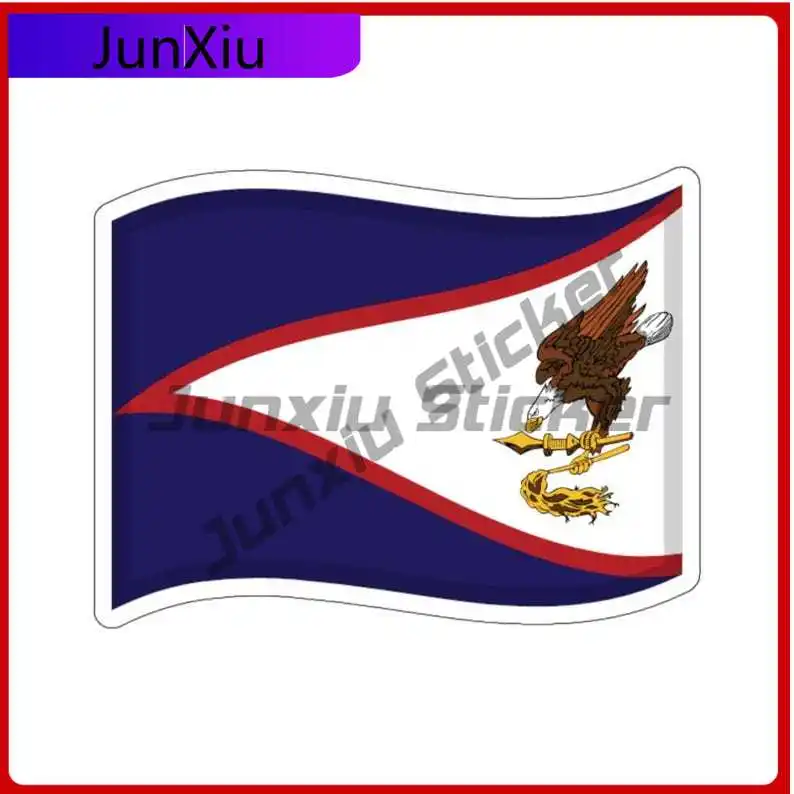 

American Samoa Flag Sticker Accessories Decoration Bumper Bodywork Windshield Guitar Suv Motorcycle Laptop Phone Case Stickers