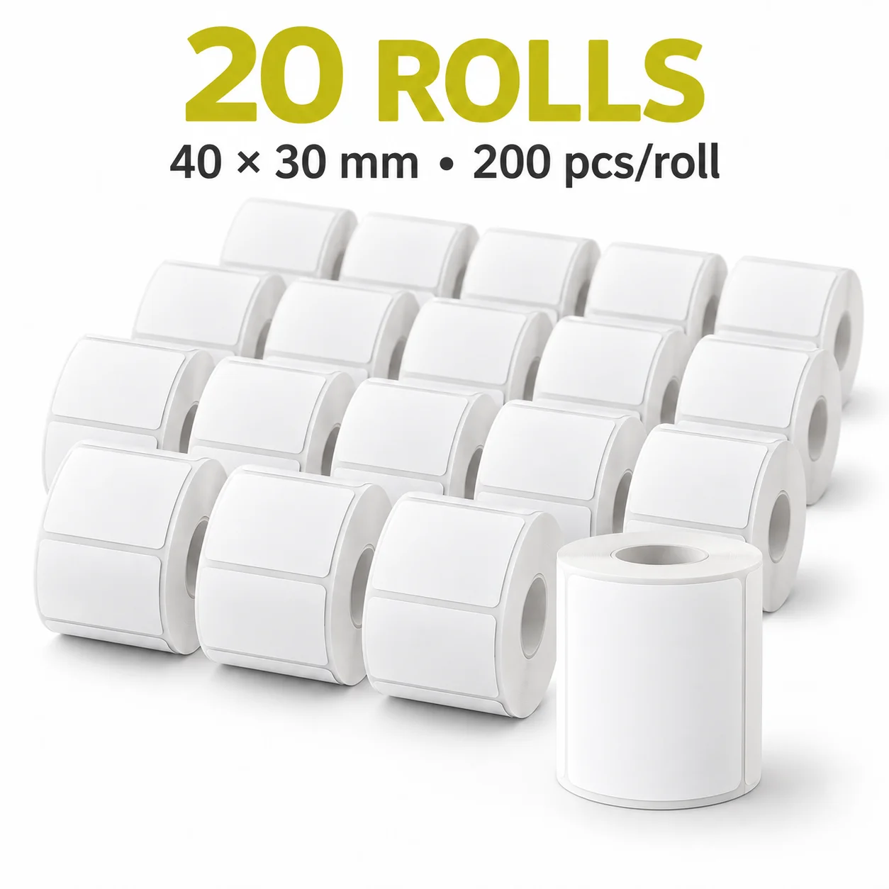 40x30mm Blank Thermal Label Sticker Self Adhesive Compatible for M110 M221 M220 M120 M200 Printer DIY Bottle Address Tag