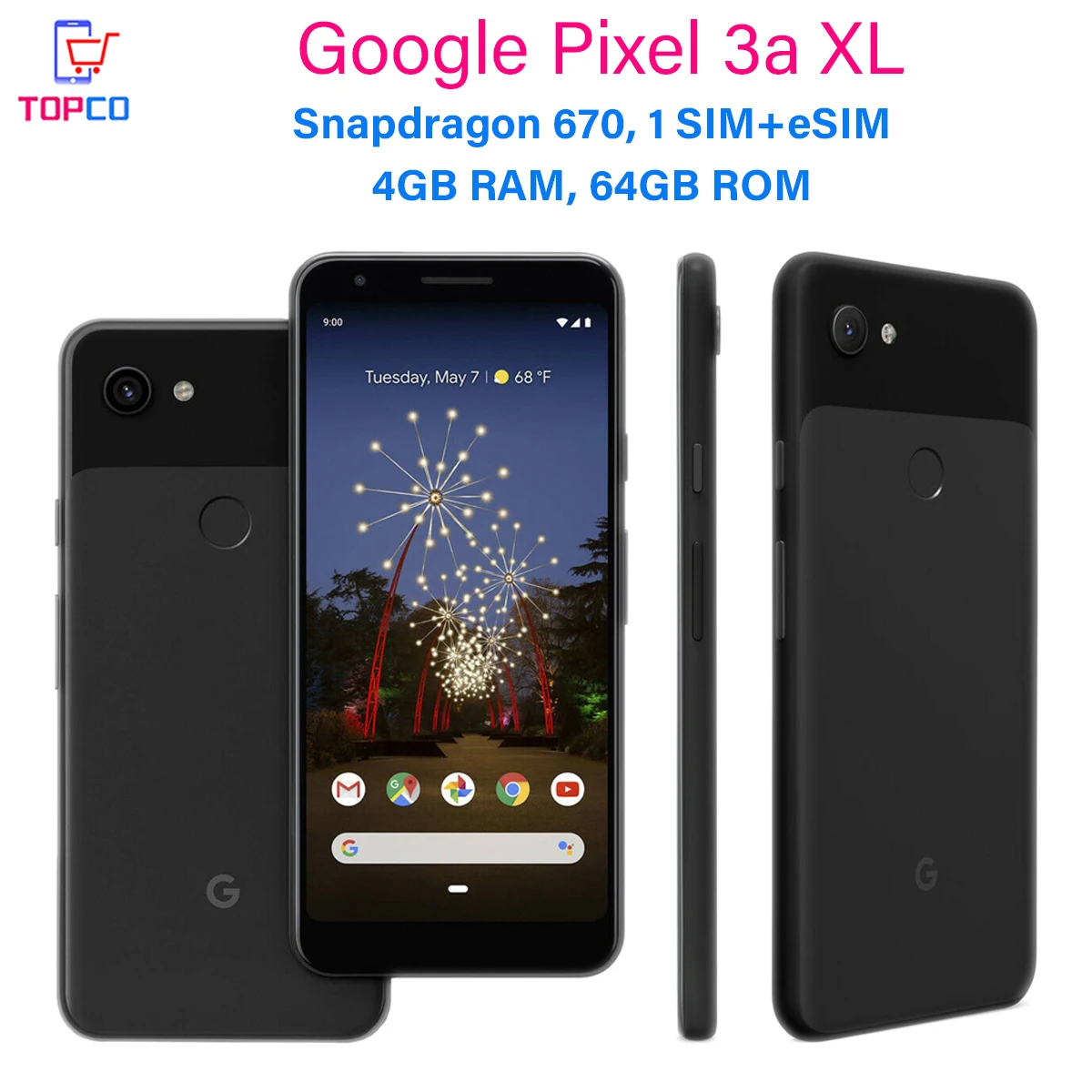 Original Google Pixel 3a XL 3AXL  6.0