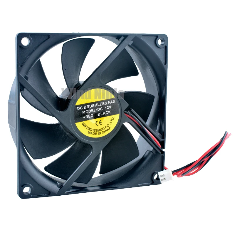 9.2cm 92mm fan 92x92x25mm DC12V 0.22A 2pin 2700rpm circular cooling fan for Chassis power supply