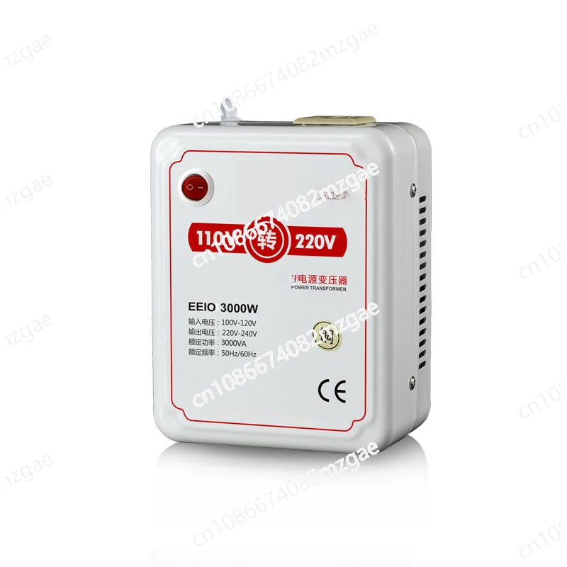 3000W power transformer with small size, 110V to 220V voltage converter for travel, low temperature rise