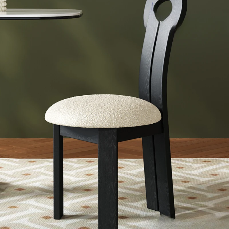 

Retro style white wax wood light luxury classical creative living room backrest