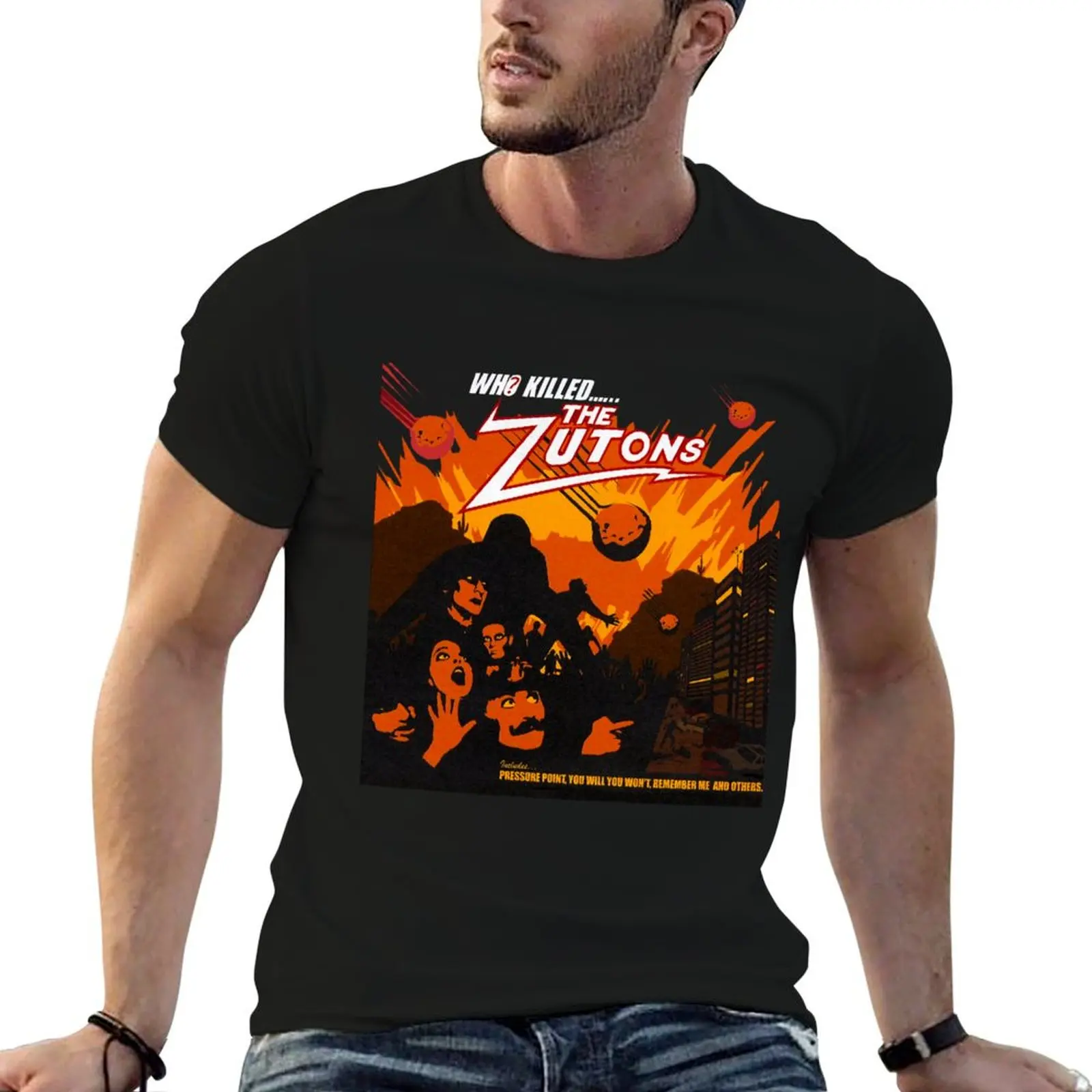 Pressure Point The Zutons Band T-Shirt anime t shirts graphic t shirt vintage shirts men