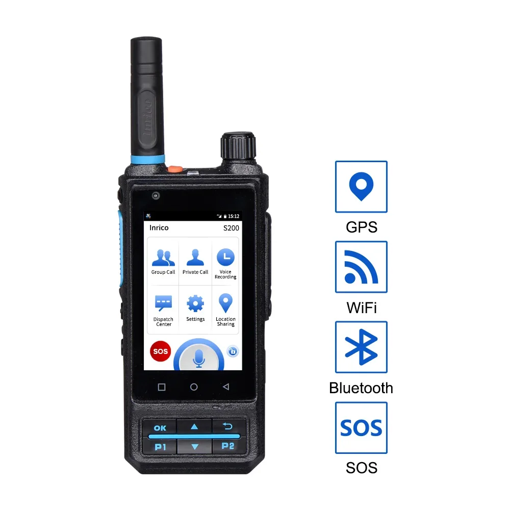 4G Android POC เครือข่ายวิทยุ S200 LTE/WCDMA/GSM POC Zello ยาวระยะทาง S200 เครือข่ายวิทยุ