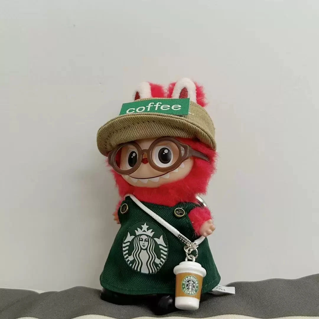 ملابس ستاربكس لابوبو ملابس لابوبو عصرية لدمية لابوبو مناسبة للدمى مقاس 6.65 بوصة لتزيين هدايا حفلات الهالوين