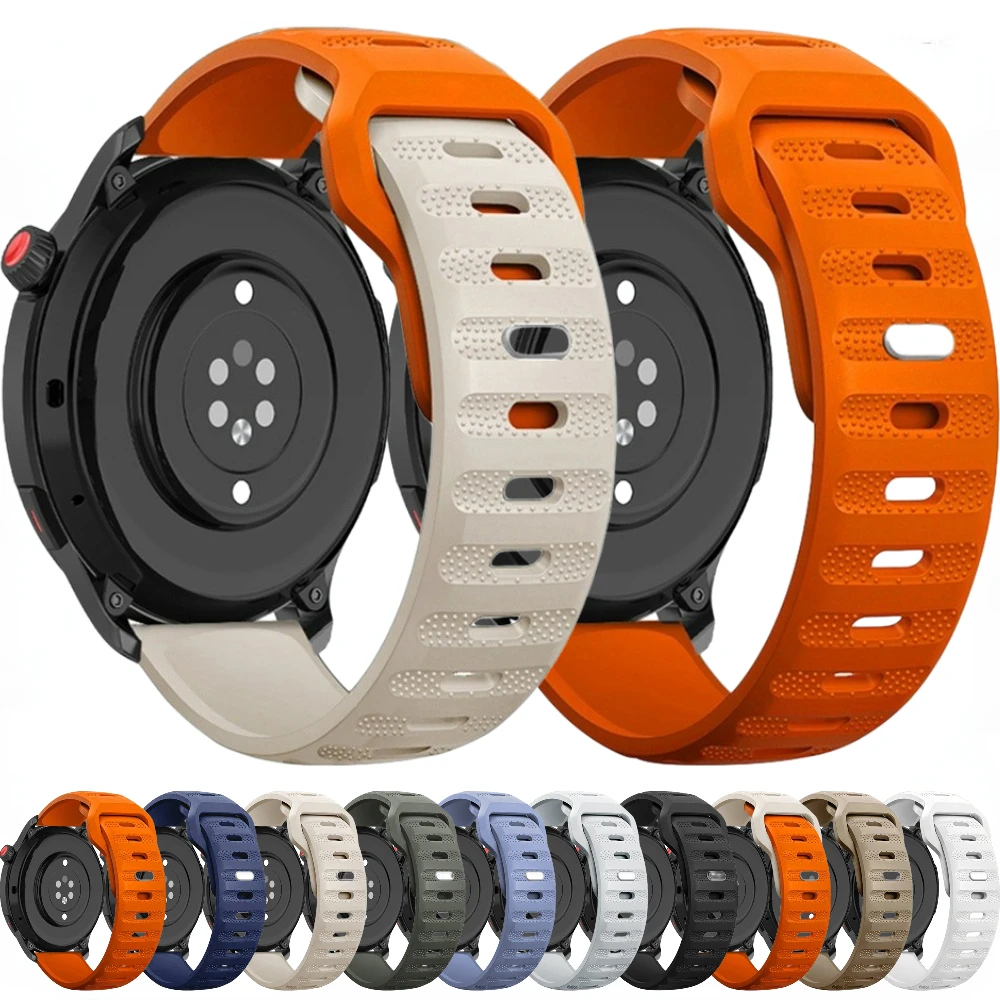 22mm 20mm Silicone Band for Amazfit GTR 47mm 42mm/GTR 2/2e/3/3 Pro/4 Stratos 2 2s/GTS/Bip-U-S for Huawei Watch 4 3 Pro GT2 Strap