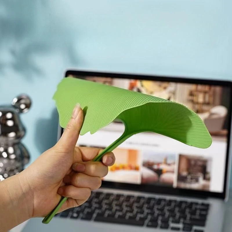 Apricot Fan Ginkgo Biloba Fan Portable Portable Portable Puff Fan Anti-drop Literary and Art Summer Durable Hand Fan