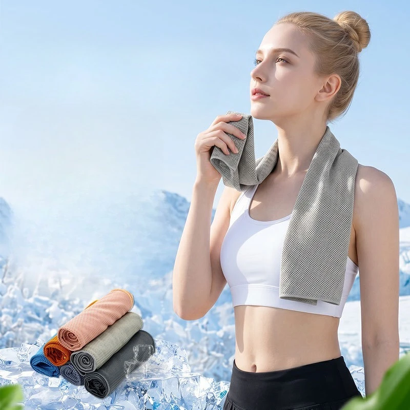 Cross-border,Best-selling Cooling Towel for Fitness—sweat-absorbing, Cool-touch, Quick-drying, and Refreshing