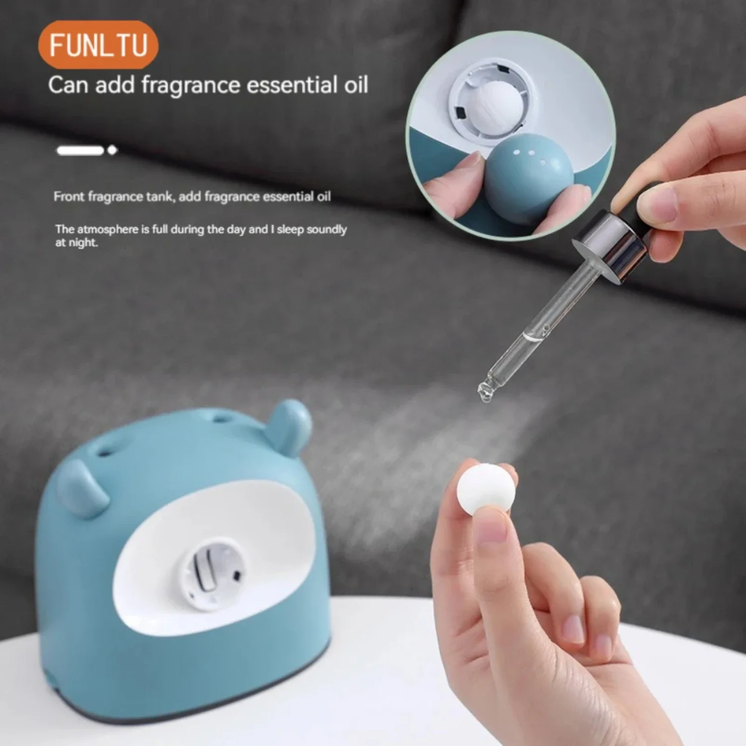 

Efficient, Lightweight USB-Powered Air Humidifier for Pet-Friendly Office Desktop Use - Enhances Aromatherapy with Atomizer Tech