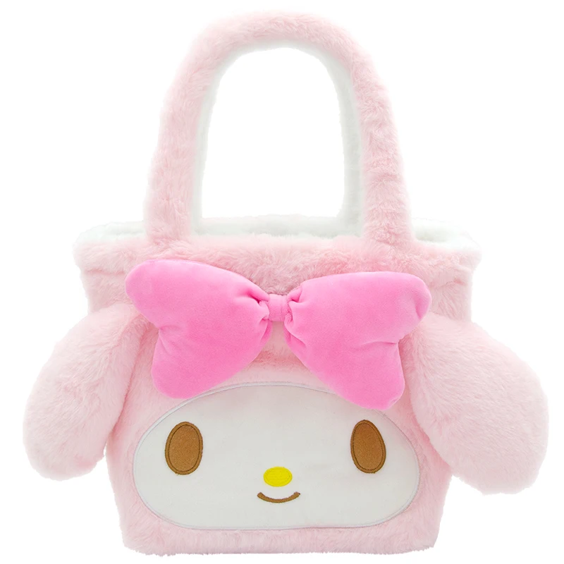 حقيبة يد سانريو من القطيفة على الوجهين حقيبة كتف ماي ميلودي حقيبة ظهر كورومي حقيبة ظهر هانجيودون قابلة للعكس لعبة هدايا عيد الميلاد للفتيات #3